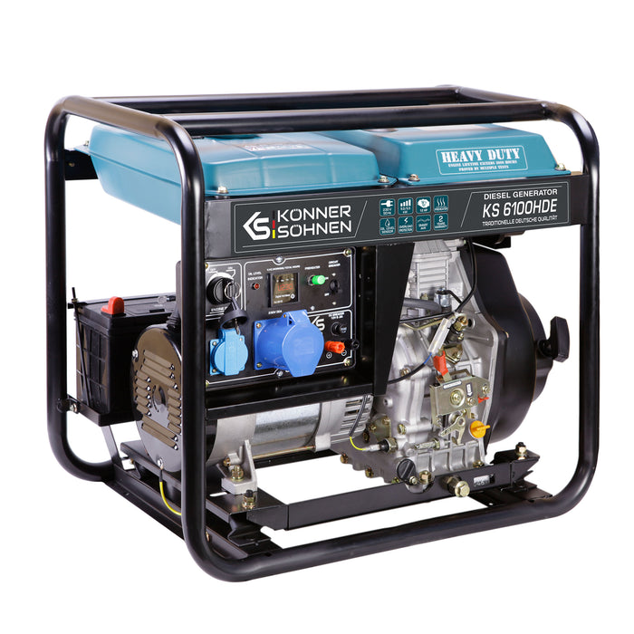 Gerador a diesel "Könner & Söhnen" KS 6100HDE (EURO V)