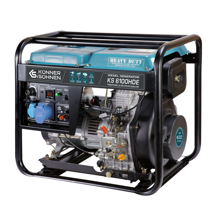 Gerador a diesel "Könner & Söhnen" KS 6100HDE (EURO V)