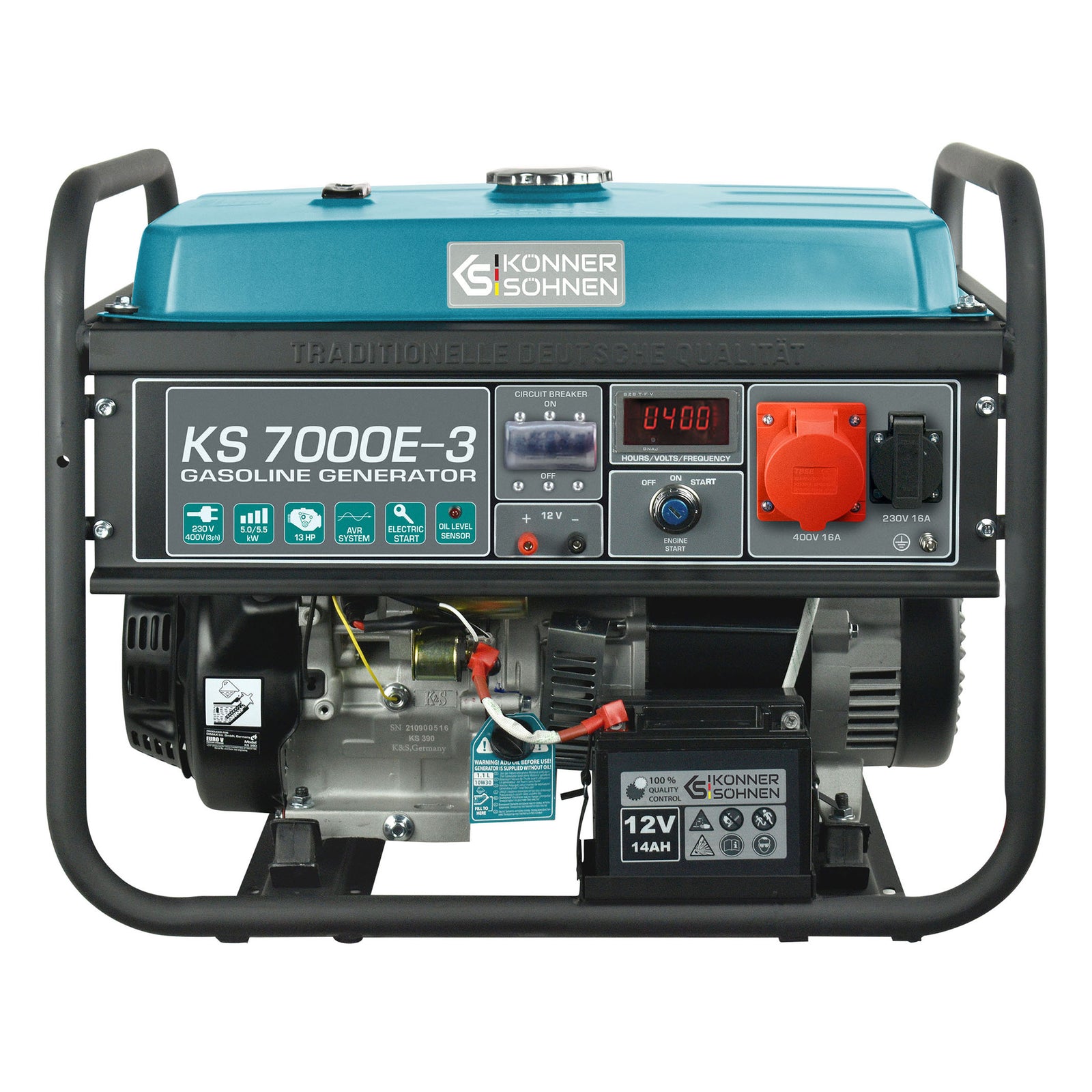 Benzinski generator "Könner & Söhnen" KS 7000E-3