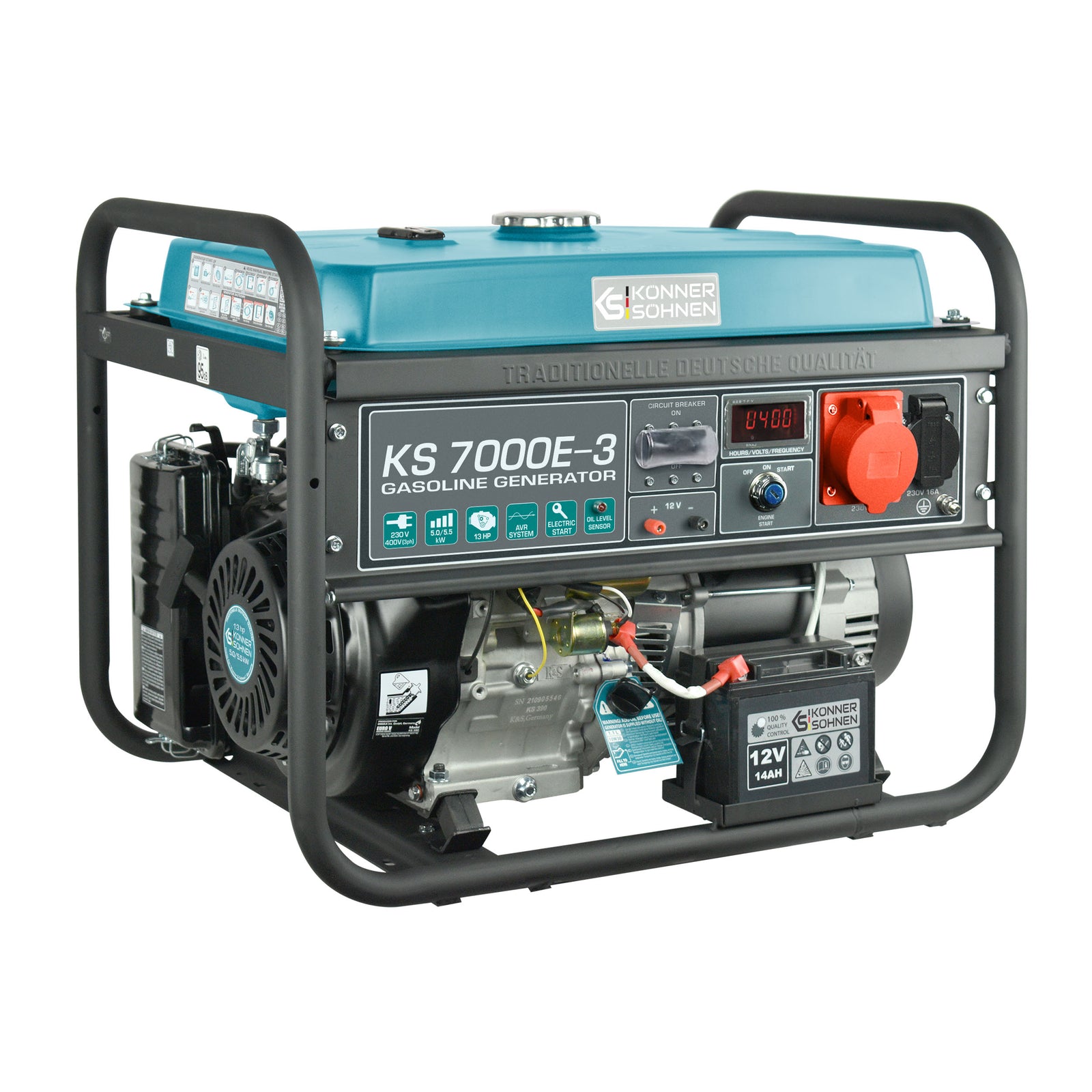 Benzinski generator "Könner & Söhnen" KS 7000E-3