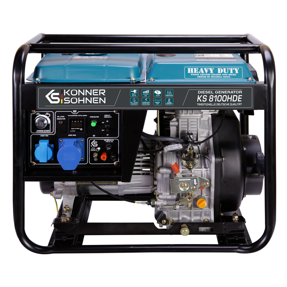 Dieselgenerator "Könner & Söhnen" KS 8100HDE (EURO V)