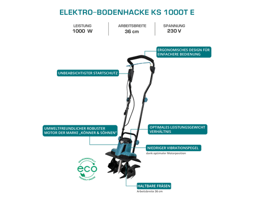 Elektro-Bodenhacke KS 1000T E